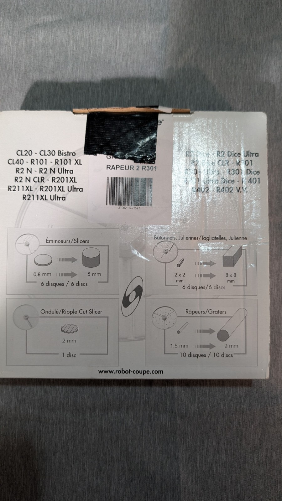 Robot Coupe – 27577 – 2 mm (5/64 in) Medium Grating Disc (No. R209)