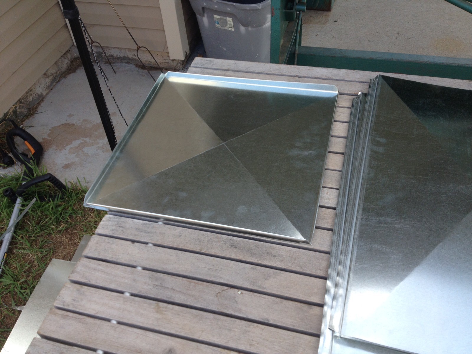 SUPPLY AIR DUCT PLENUM 16 X 14 X 12 LONG W/12 Hole GALVANIZED STEEL 26 GAUGE