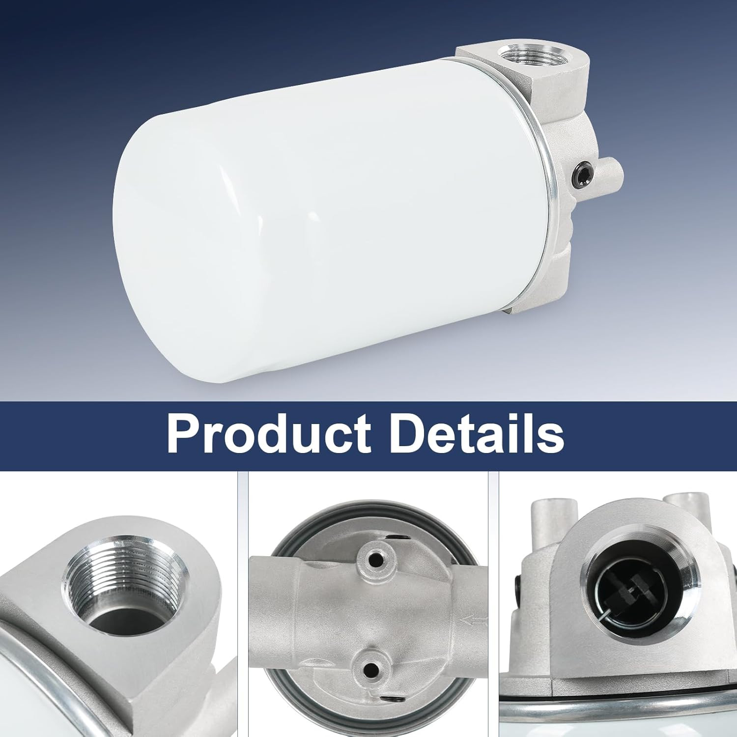 10 Micron Hydraulic Oil Filter Assembly Spin-On Design Return Line Filter with I