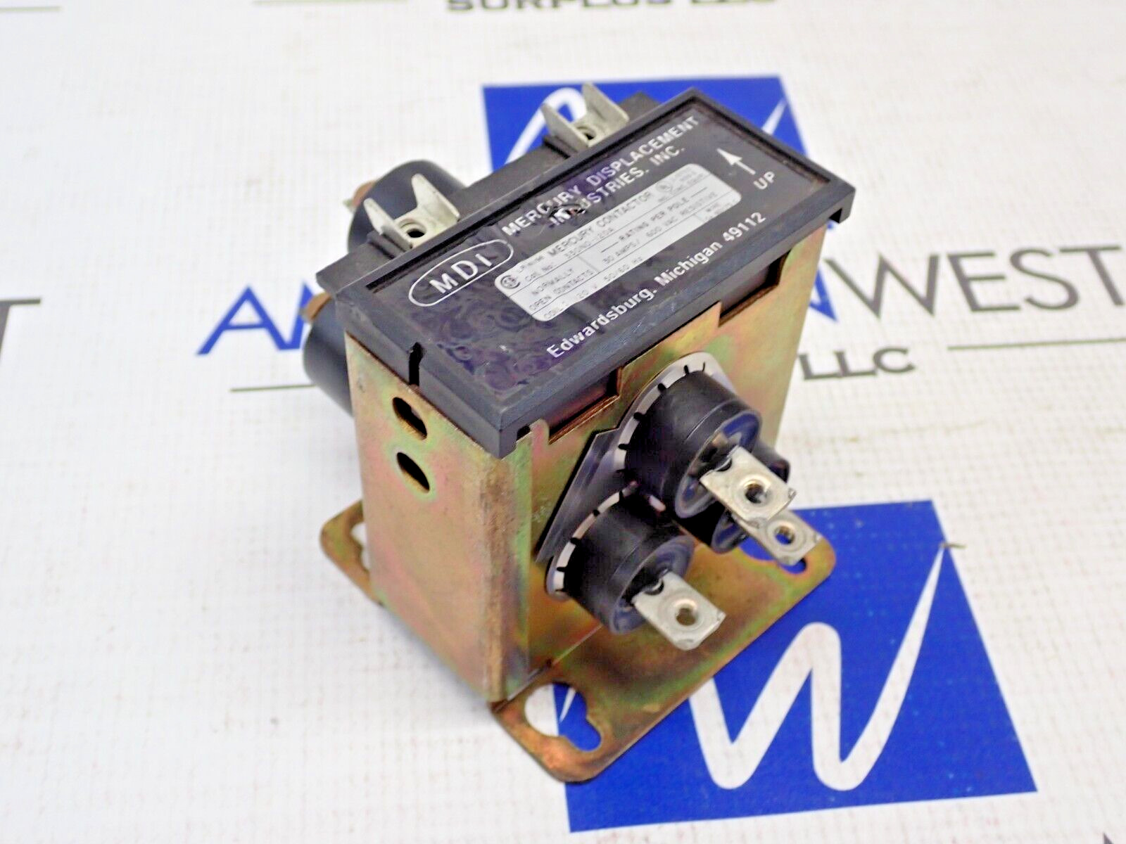 MDI Mercury Contactor 33ONO-120A 30 Amps 600V 120V Coil Tested