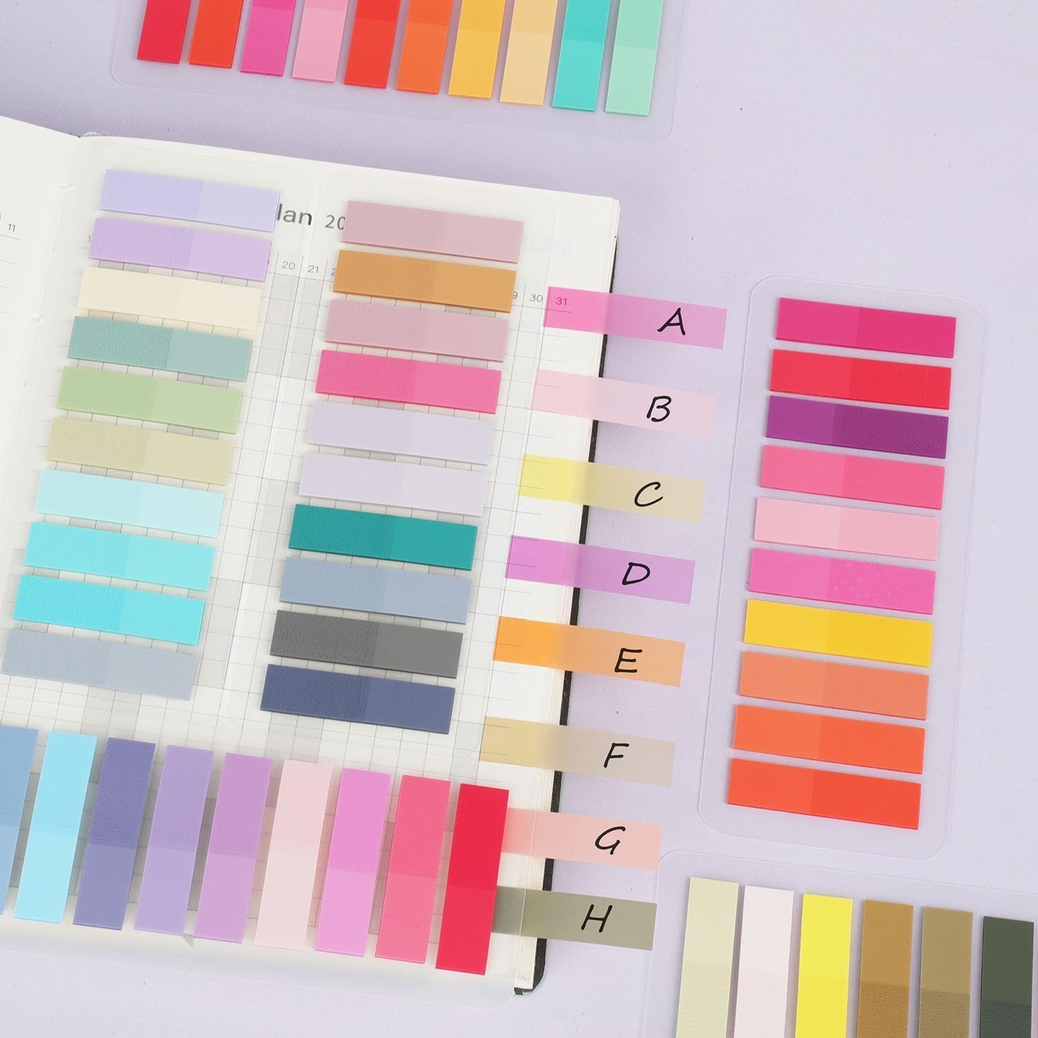 4200 Pcs Book Tabs for Annotating, Sticky Tabs Transparent Small Sticky Notes…