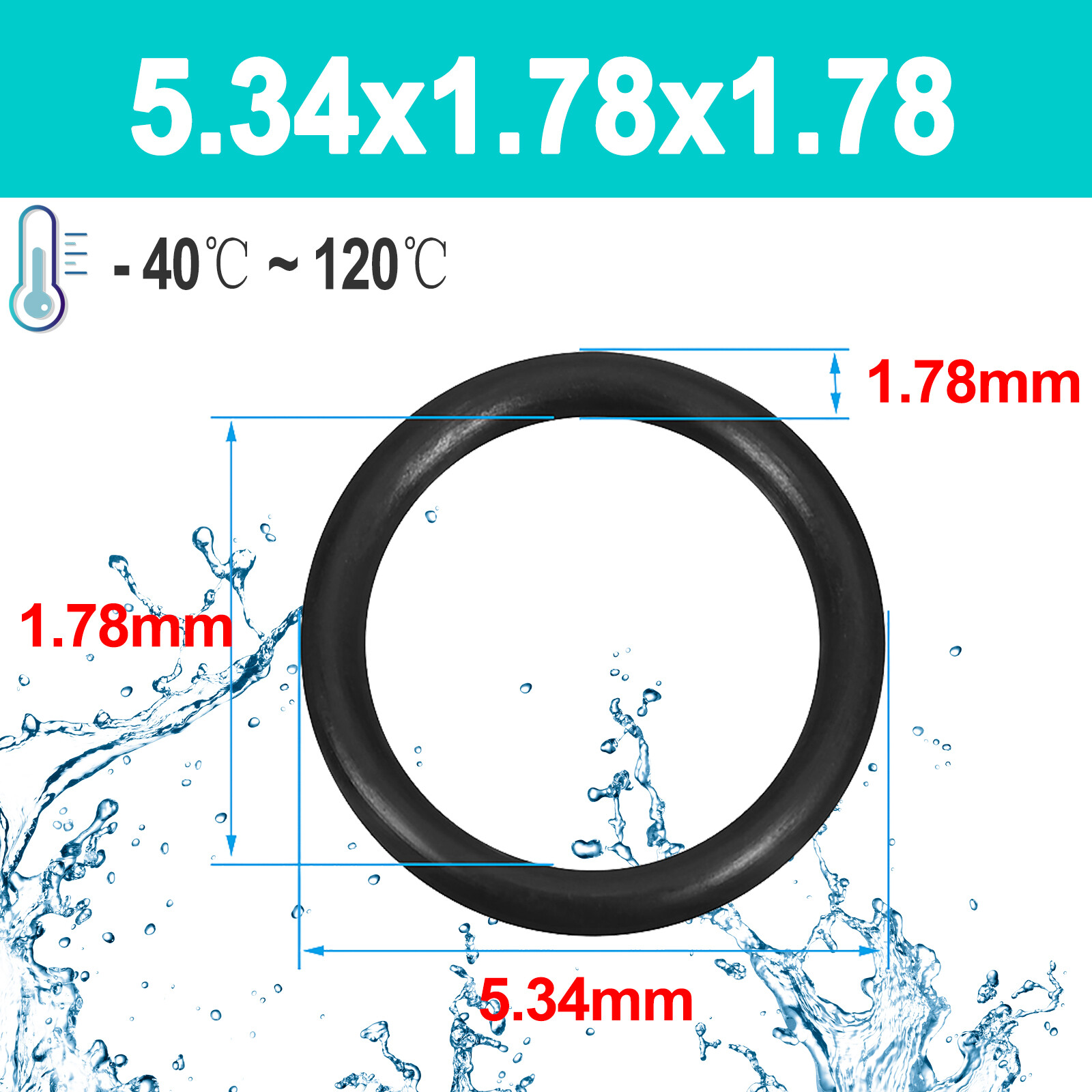 Imperial Nitrile Rubber NBR O Ring Seals 1.78mm Cross Section BS004-BS517-UK SUP