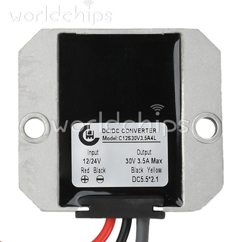 DC 12V24V to DC 30V 3.5A Power Cord Converter Boost Conversion Module Waterproof