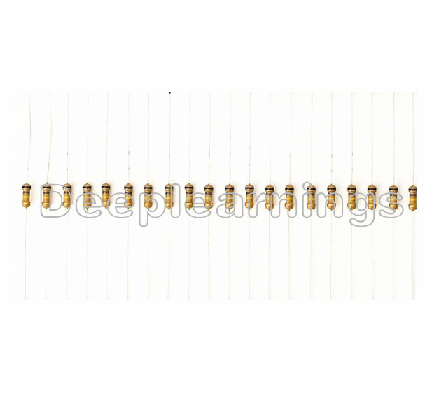 100PCS 1KΩ 1K Ohm 1/4W 0.25W 5% Carbon Film Resistors Resistance