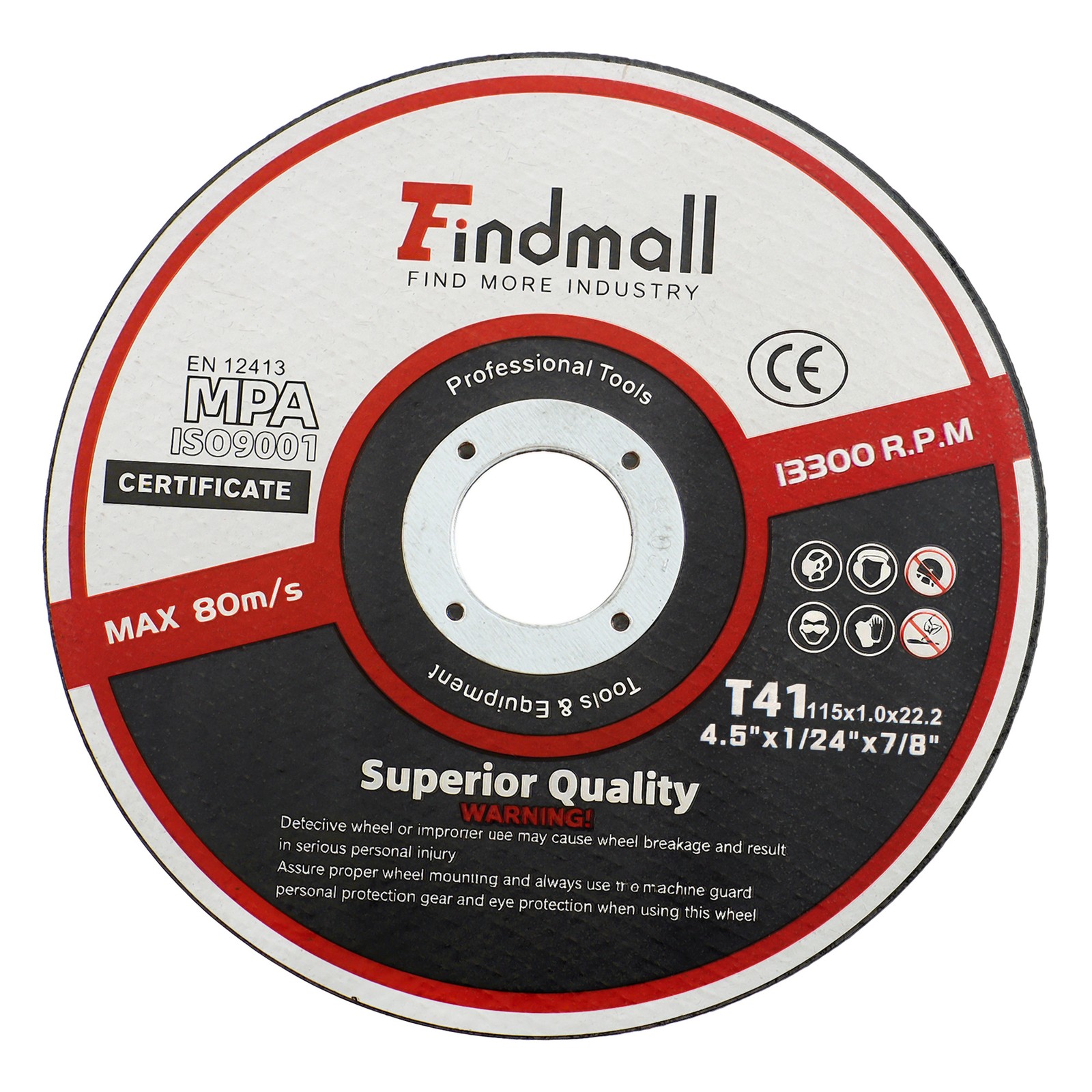 50 Pack Cut Off Wheels 4-1/2 inch Thin Metal & Stainless Steel Cutting Wheel