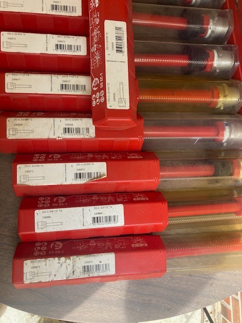 Hilti DD EC-1 Diamond Core Drill Wet Drilling Machine Kit With Core Bits & Case.