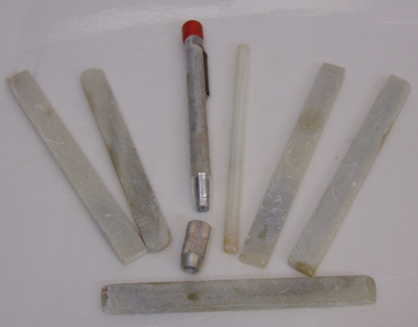 Flat Soapstone Marking Tool Stone Metal Steel Chalk Welding Mills Round Holder