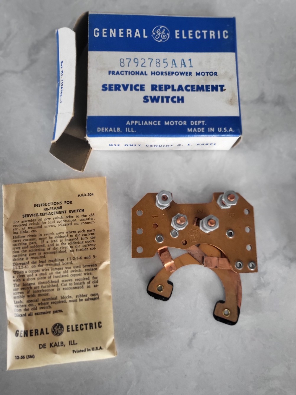 Quantity of 5 – Vintage GE Service Replacement Switches – See details
