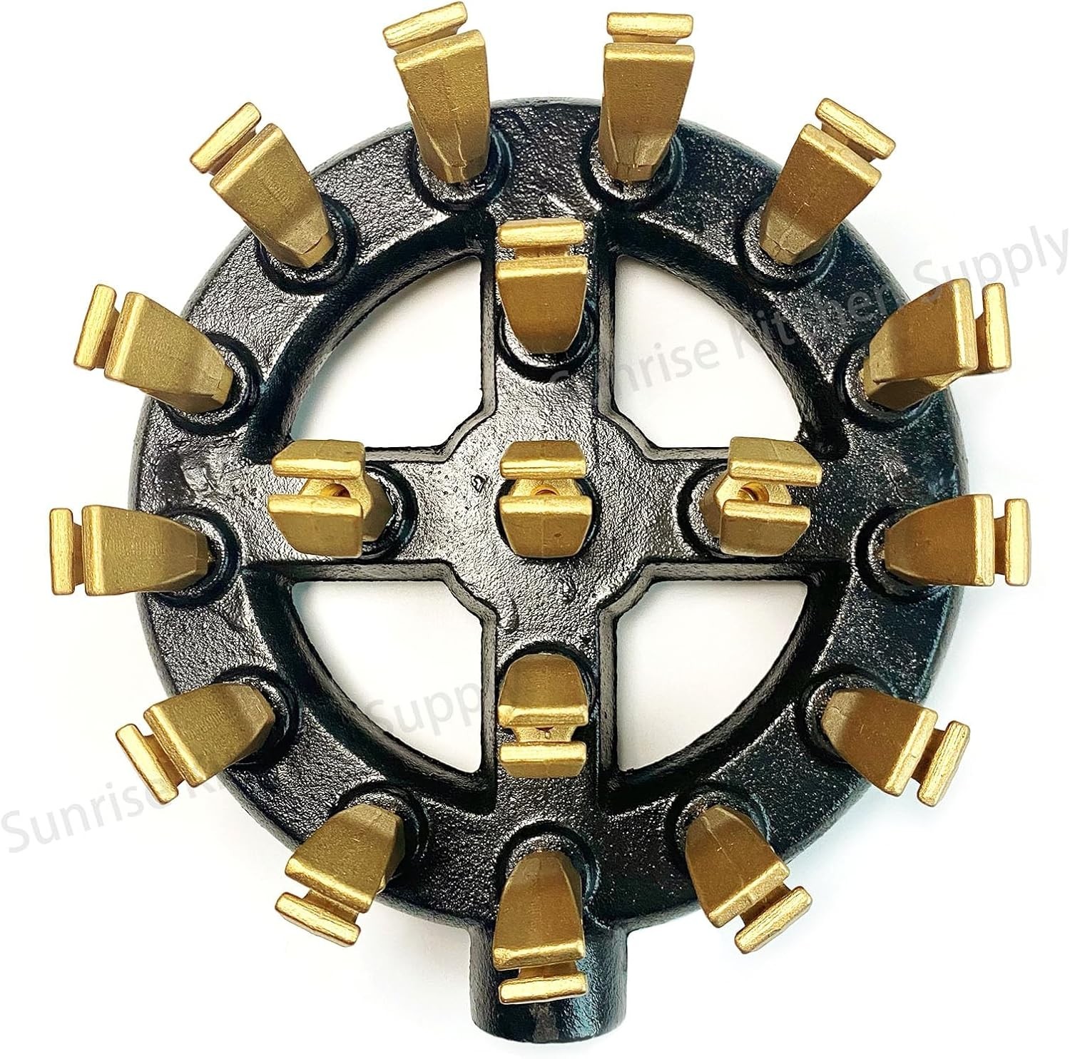 18 Duck Tips Natural Gas Jet Burner Cast Iron Body Copper Tips 7-3/4″ NEW!