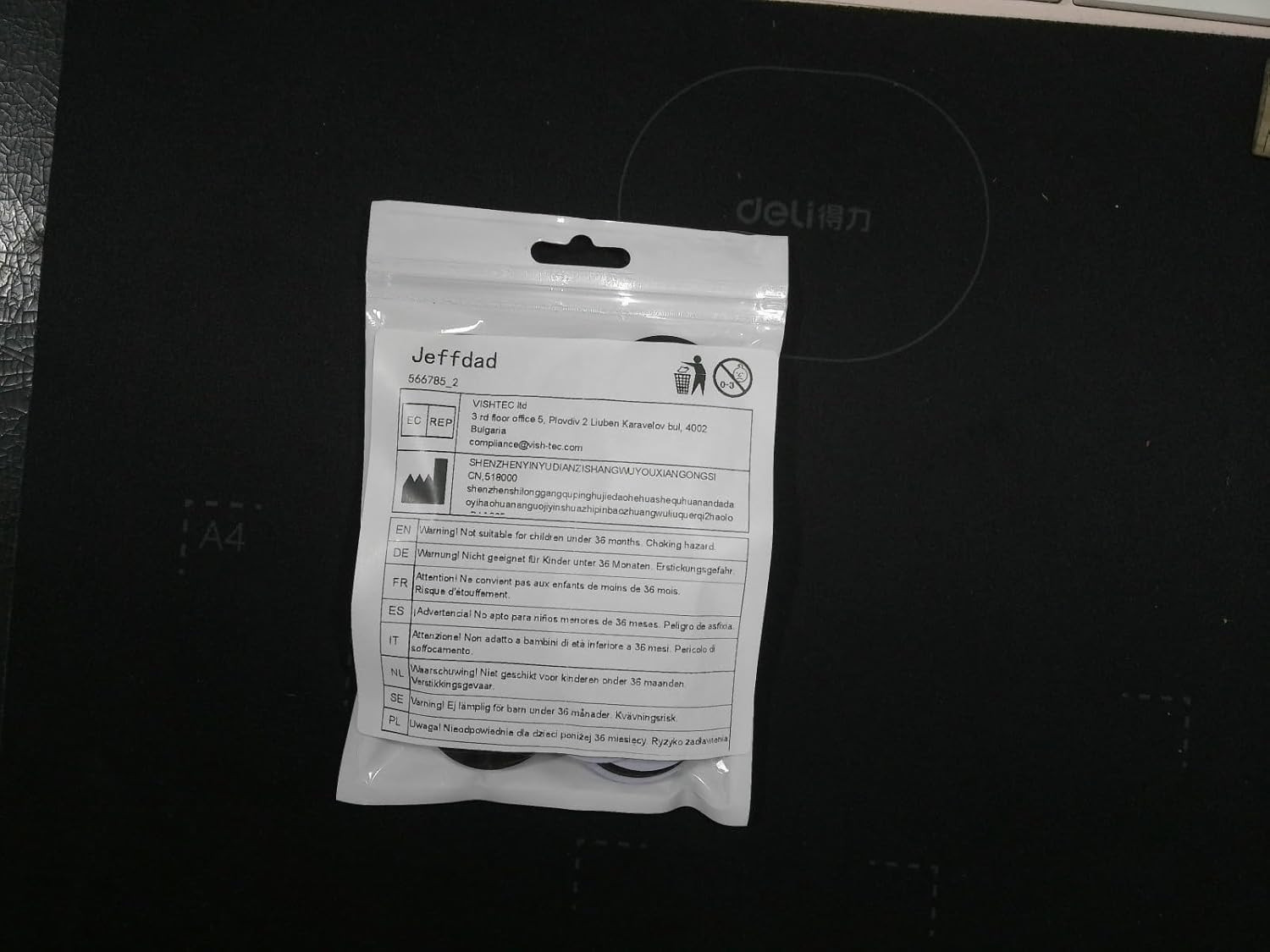 1-50 Number Tags, Plastic ID Number Hang Tags with Hole, Engraved Round Numbered