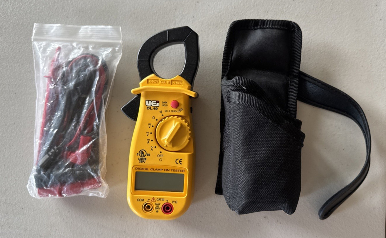 UEI Test Instruments True RMS Clamp Meter DL49 w/ Case, Complete Kit, New Other