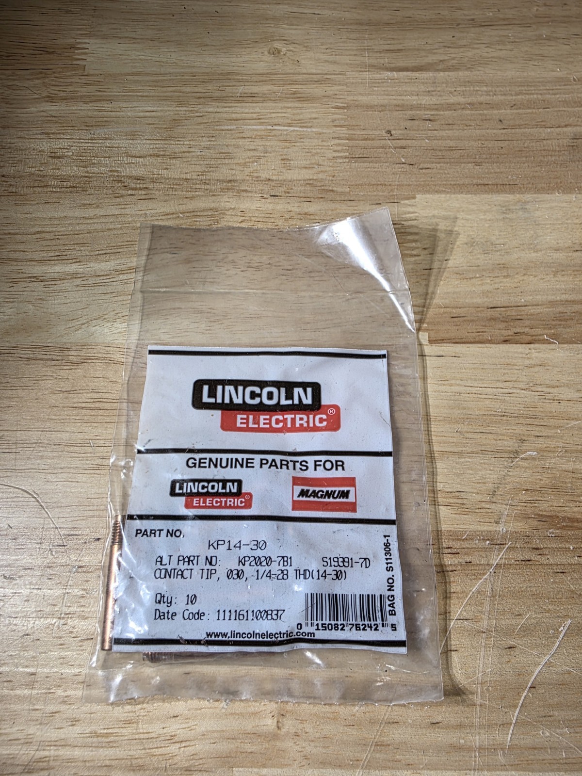 Lincoln Electric Magnum® Contact Tip – Standard, .030 in 10/pack KP14-30