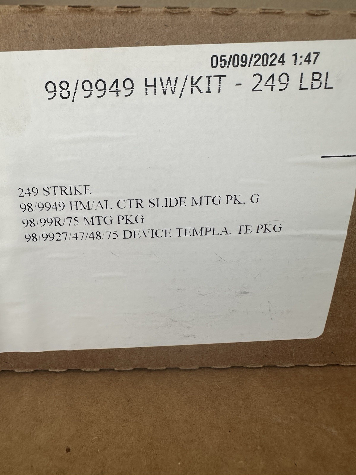 VON DUPRIN AX 9849 L F 315 4’ 6’10”-8’0” LHR 996 -M81 SPBLK LBLAFL 249LBS PBT