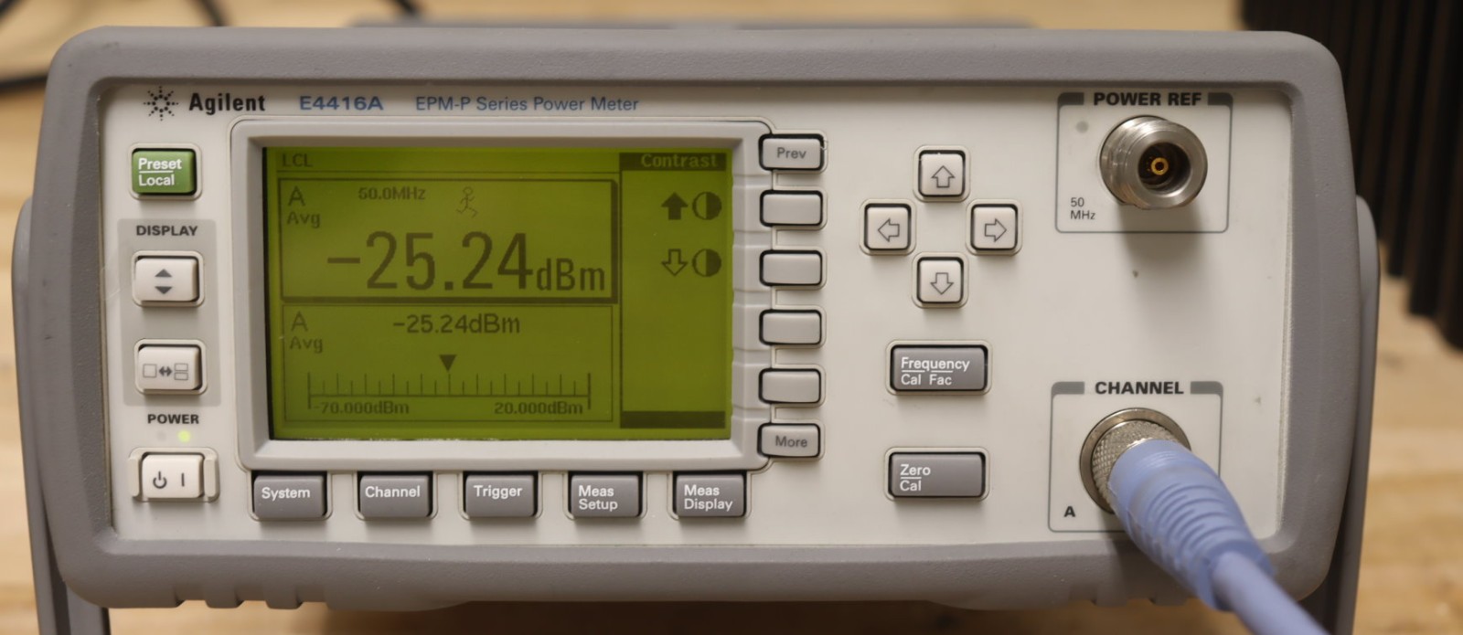 Keysight E4416A Peak/Aver Power Meter w/E9323A Sensor 50MHz-6GHz, 5MHz BW, QTY