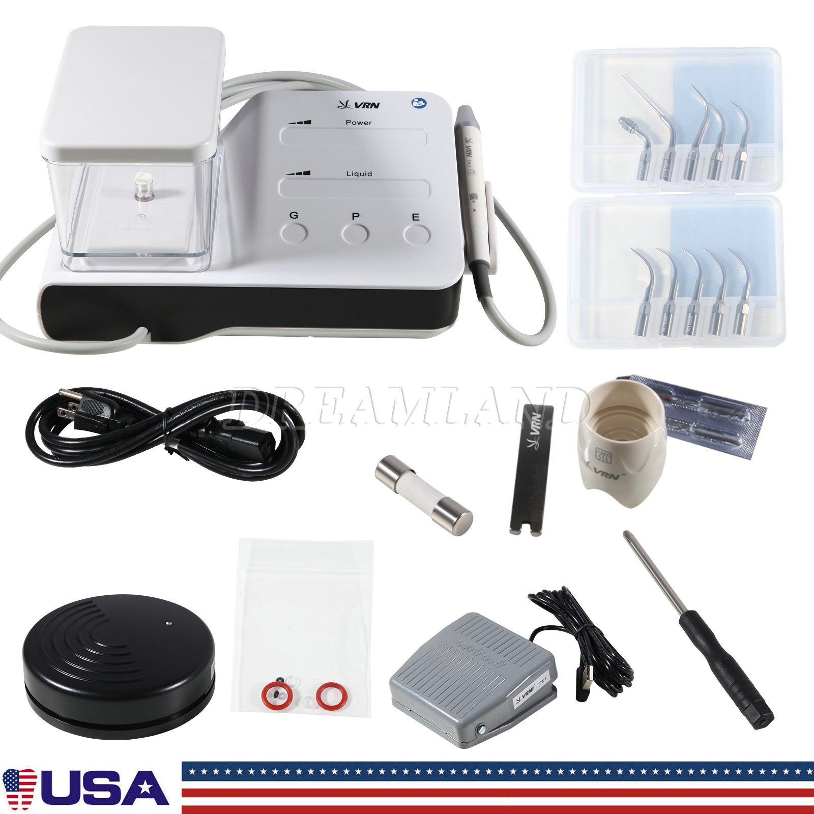 Ultrasonic Dental Scaler + Accessories