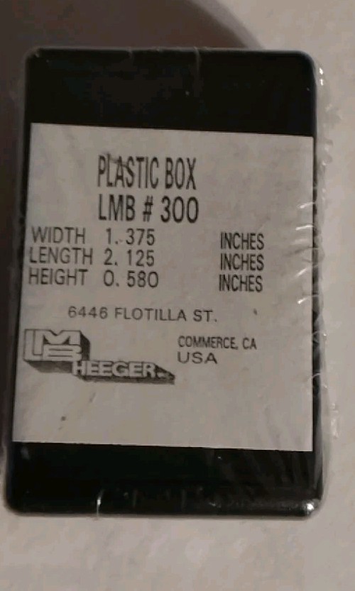 LMB HEEGER 300-BLK ELECTRONICS ENCLOSURE/PROJECT BOX 1.375″x2.125″x0.58″ BLACK
