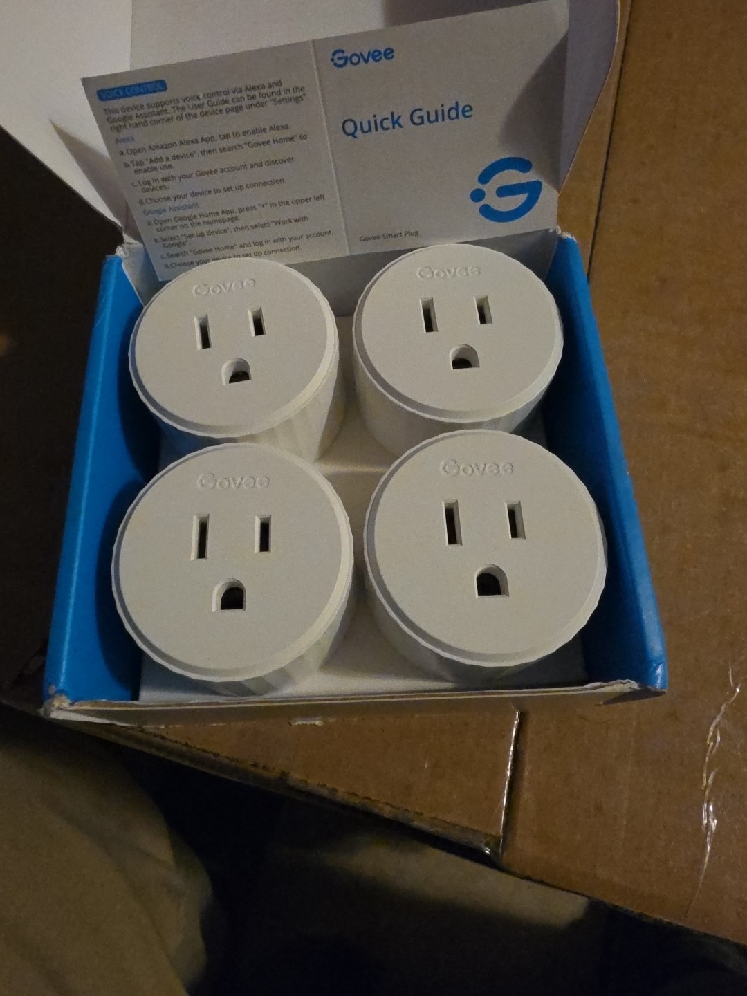 Govee Dual Smart Plug, 15A WiFi Bluetooth Outlet 4 Pack