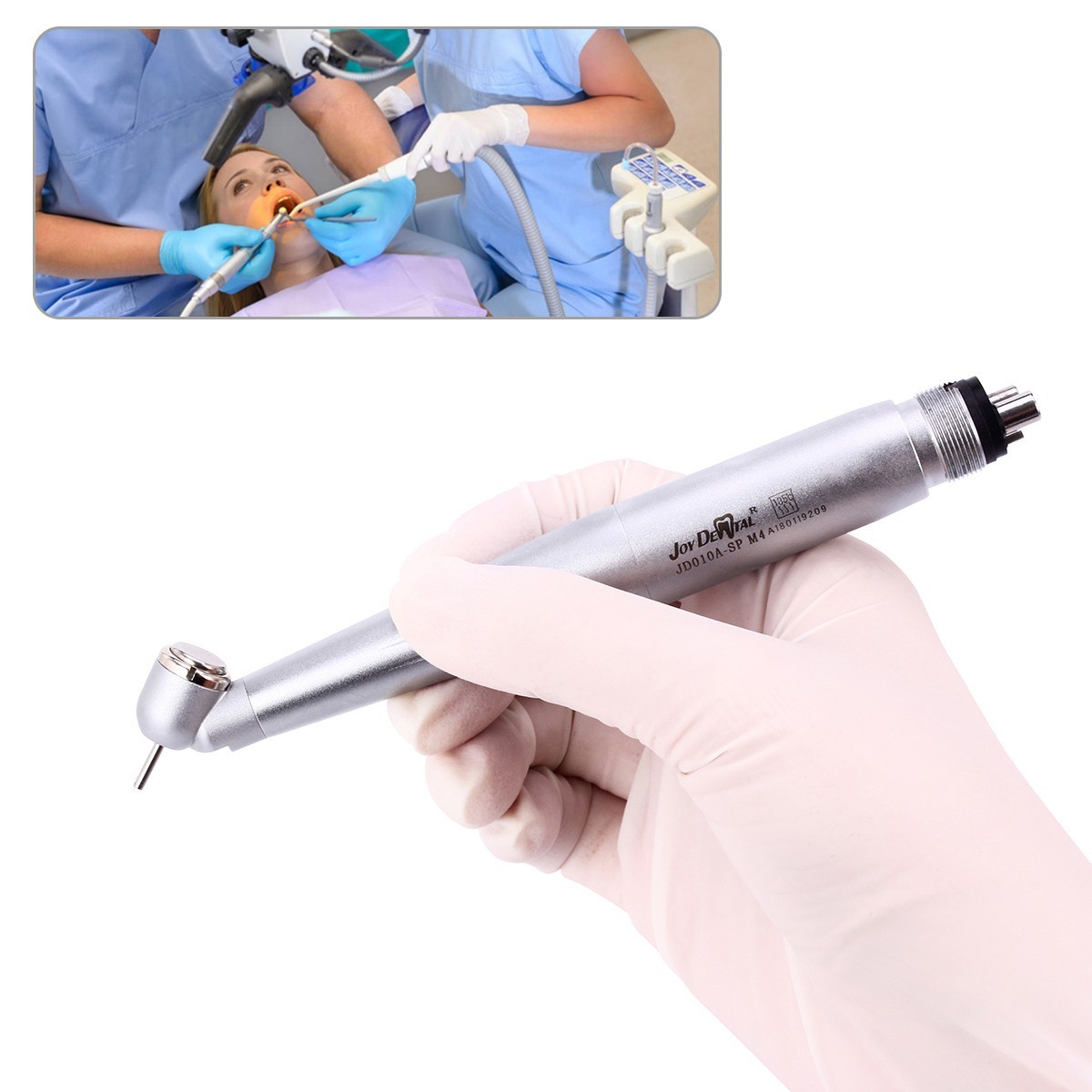 AZDENT Dental 45 Degree E-generator LED High Speed Handpiece 2Hole/4Hole