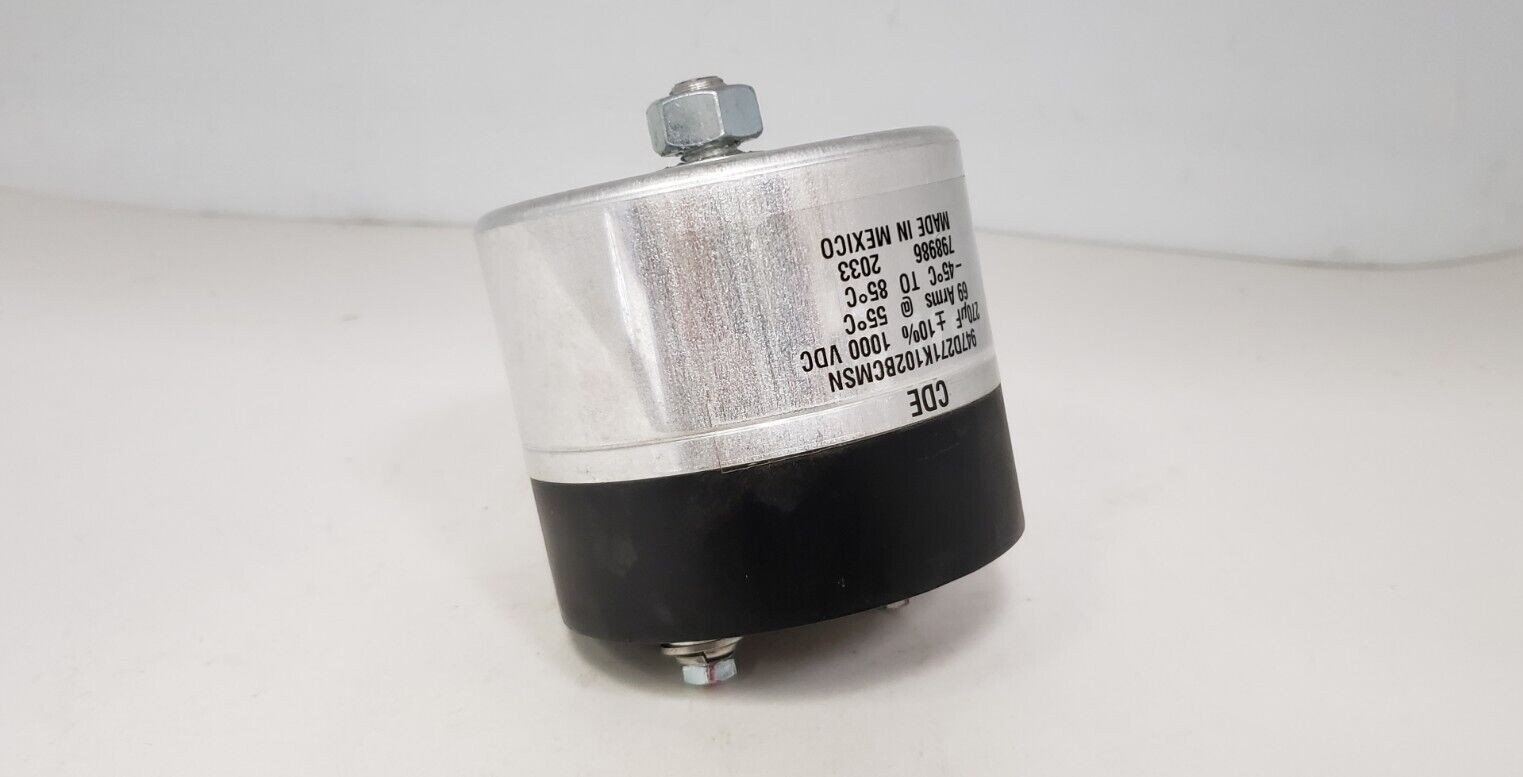 CDE 9470271K102BCMSN HIGH ENERGY DENSITY CAPACITOR, 270uF 1000VDC, -45°C TO 85°C