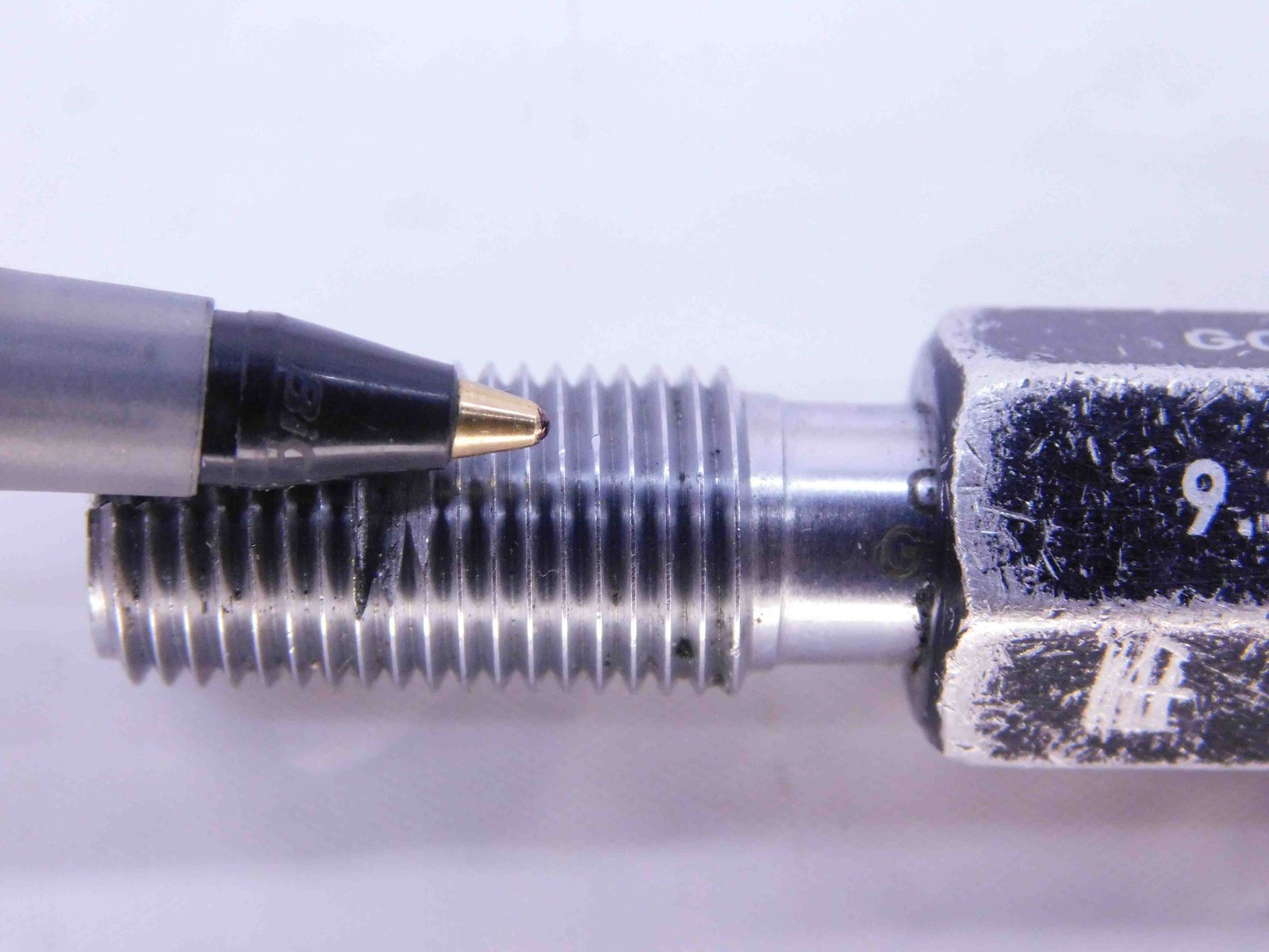 CERTIFIED M10 X 1 6H THREAD PLUG GAGE 10 1.0 GO NO GO P.D.’S = 9.350 & 9.500