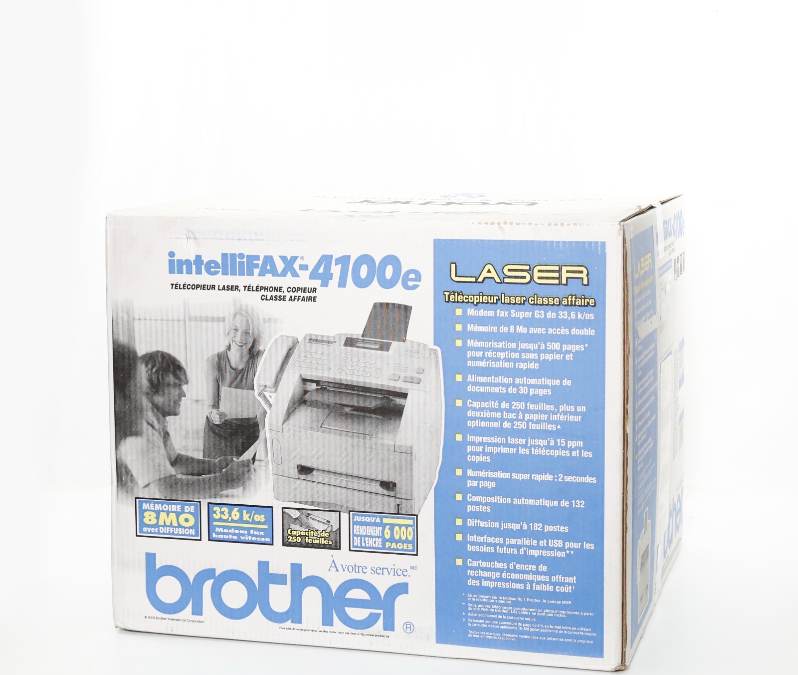 Brother IntelliFAX 4100e Business Class Laser Fax Machine FACTORY SEALED