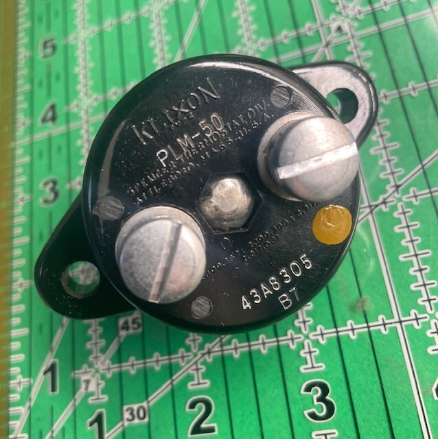 Klixon Aircraft Circuit Breaker PLM-50 / 43A8305-50 Vintage 50A 50 Amps Avionics