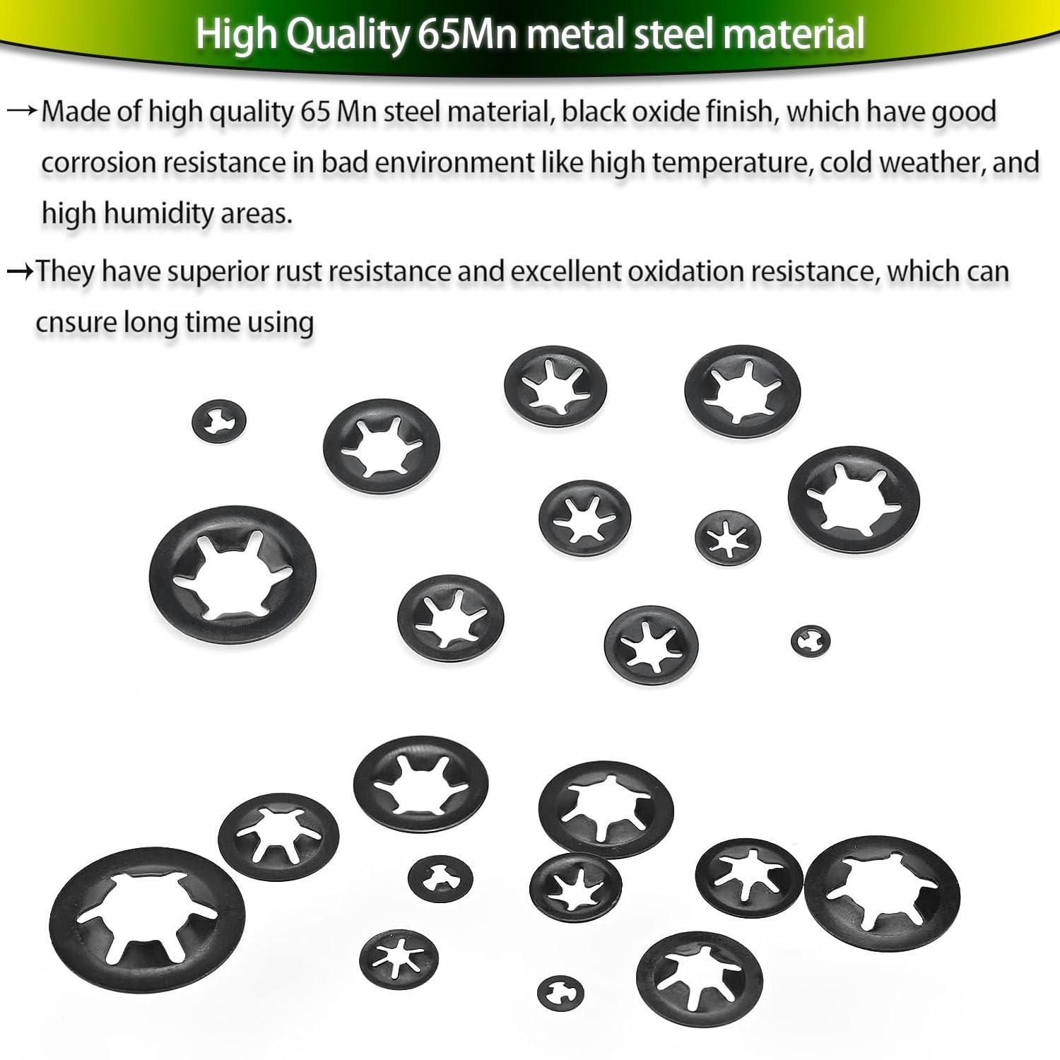 360 Pieces 9 Sizes Push Nuts Assortment, Speed Clips Retaining Clips Fasteners A