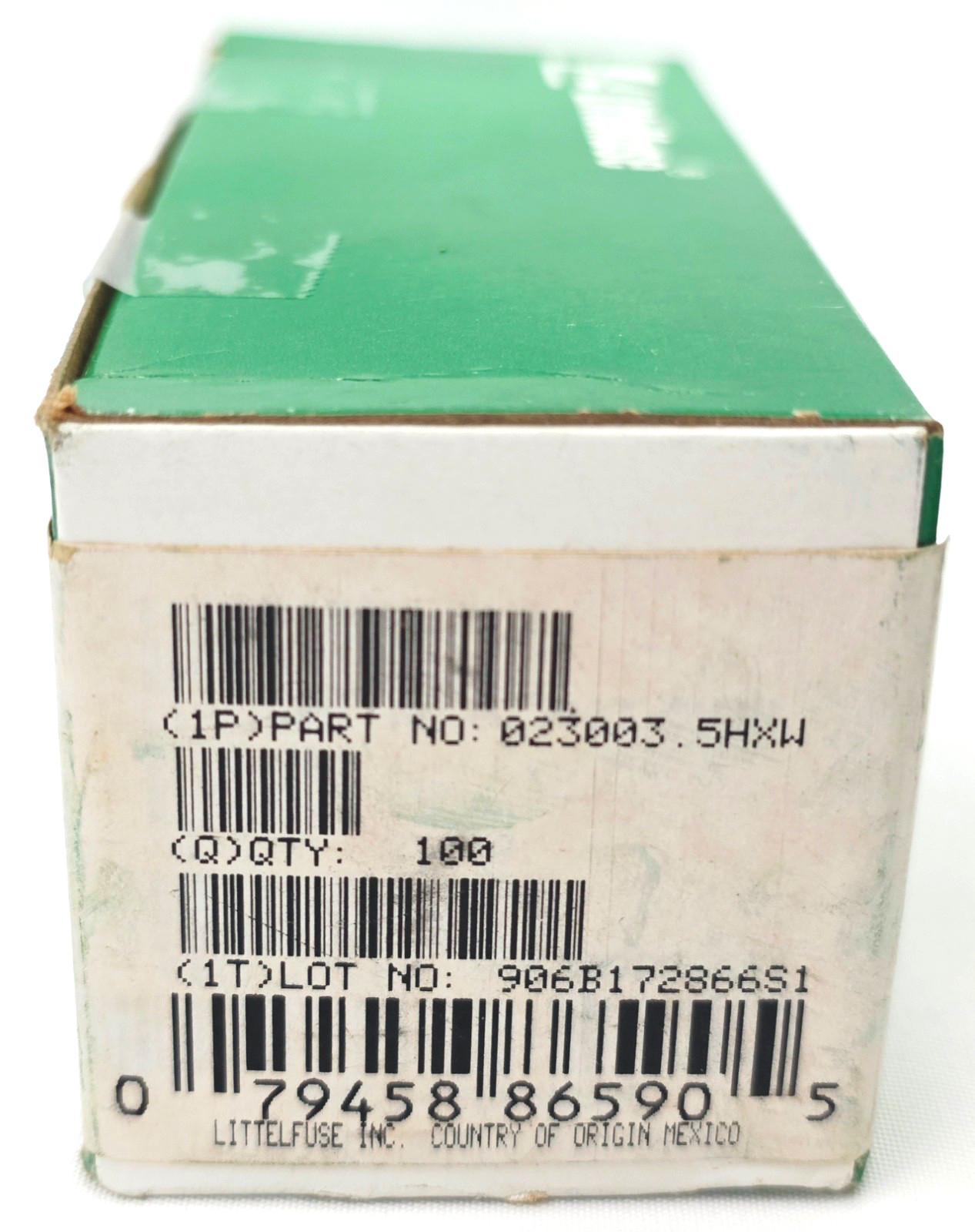 Box of 100 Littelfuse 2AG 3.5 Amp 250V Pigtail Glass Fuses 5×15 mm Slow Blow