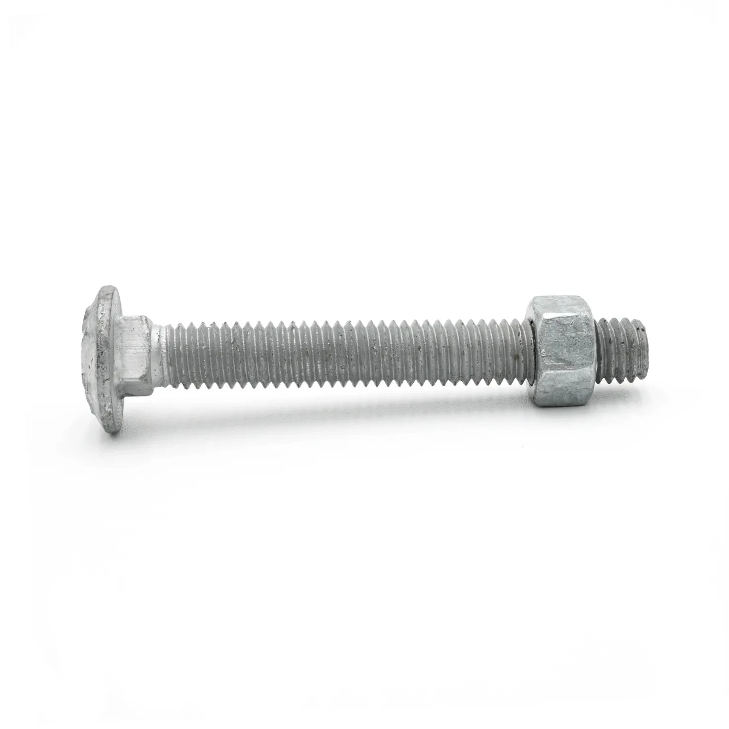 5/16″-18 x 7″ Hot Dipped Galvanized Carriage Bolt w/Nuts, Full Thread Qty 50