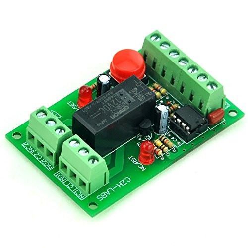 ELECTRONICS-SALON Panel Mount Momentary-Switch/Pulse-Signal Control Latching
