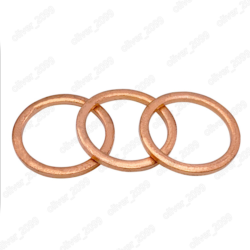 99.9% Pure Copper Ring Seals and Gaskets DIN7603 M6 M8 M10 M12 M13 M14 M16 M20