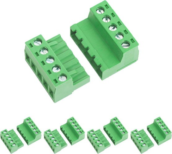 5 Pin 5.08mm Pitch Screw Terminal Block Connector Pluggable Phoenix Plug 28