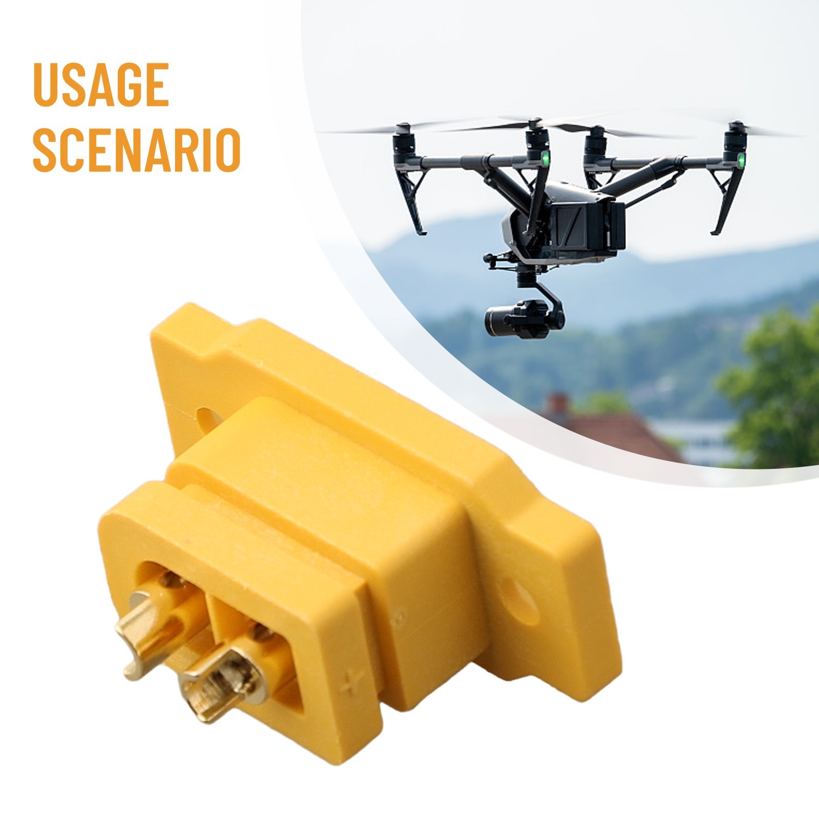 XT60E-M Male 1000 Times Accessories For Copper Aviation Plastic/metal
