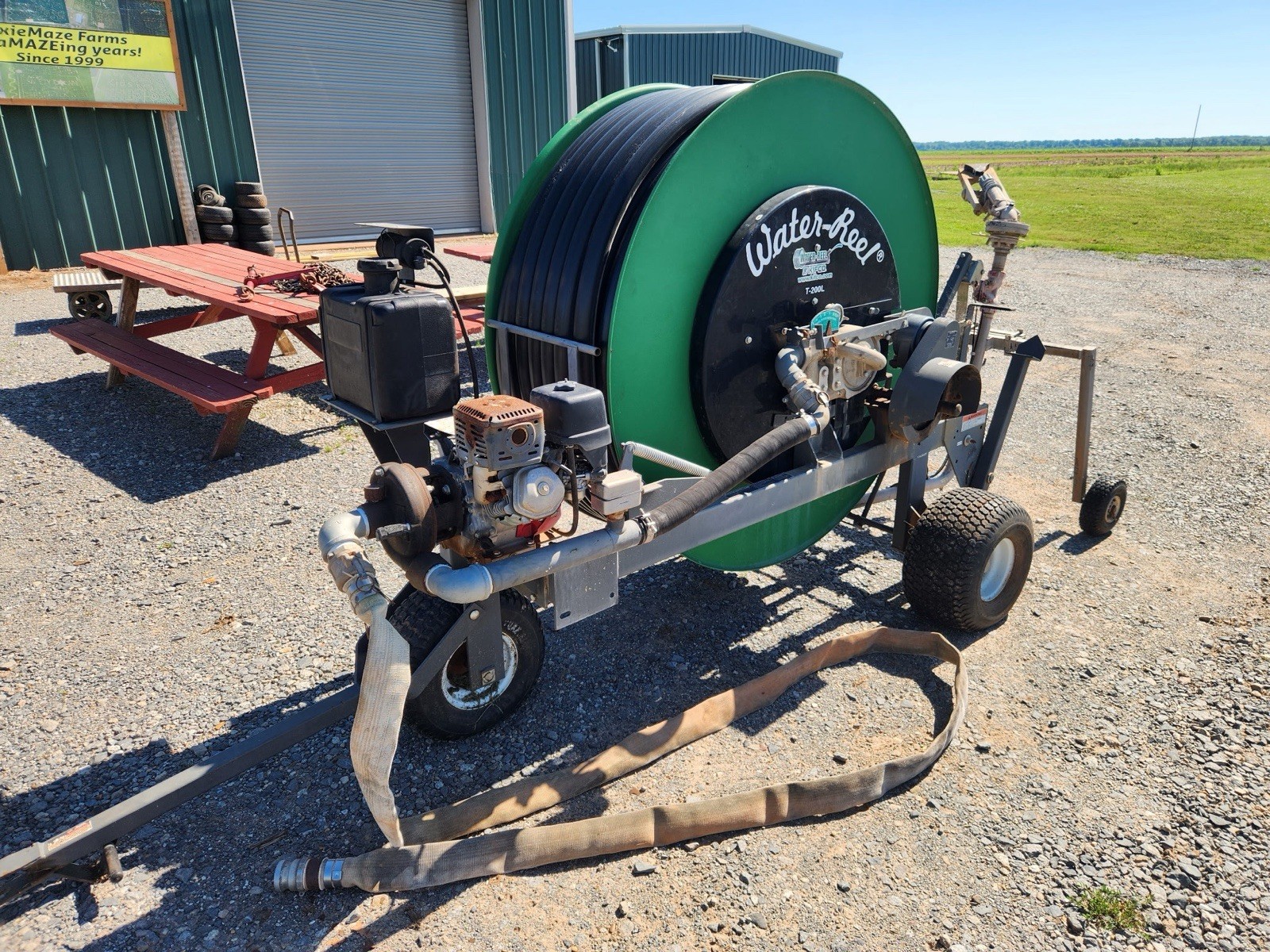Kifco T-200L Irrigation Hose Reel with booster pump