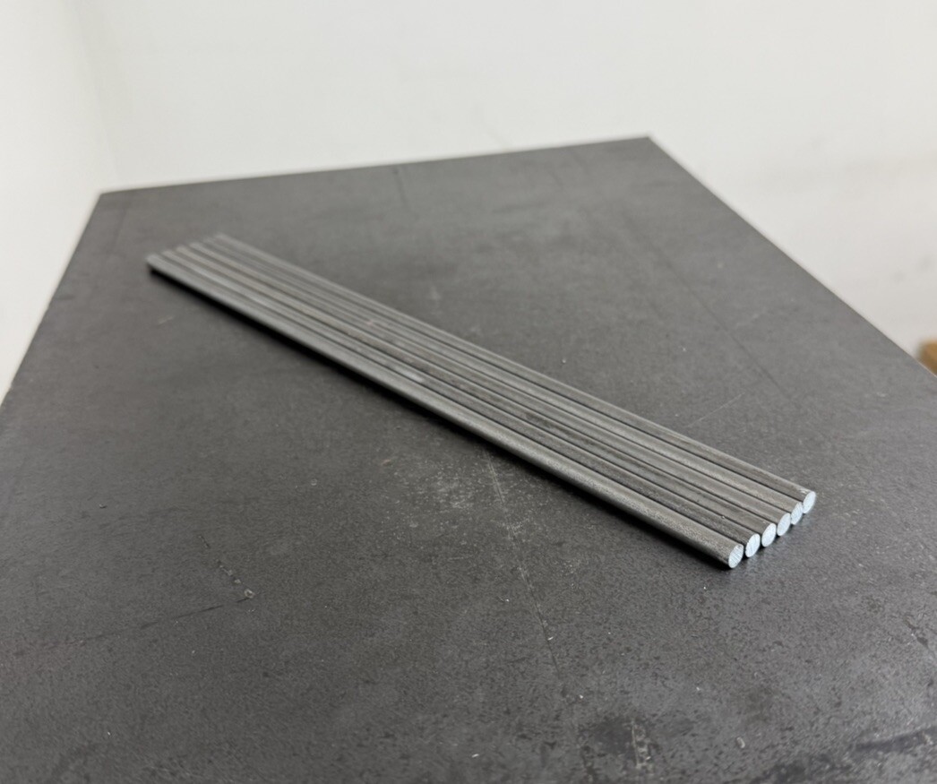 12L14 Steel Round Rod 1/4″ x 12″ – 6 Pack – Machinable Bar Stock for CNC/Lathe