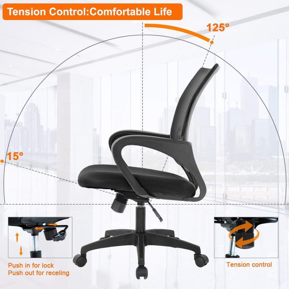Silla De Malla Para Oficina Escritorio Ergonomica Ajustable Para Computadora New