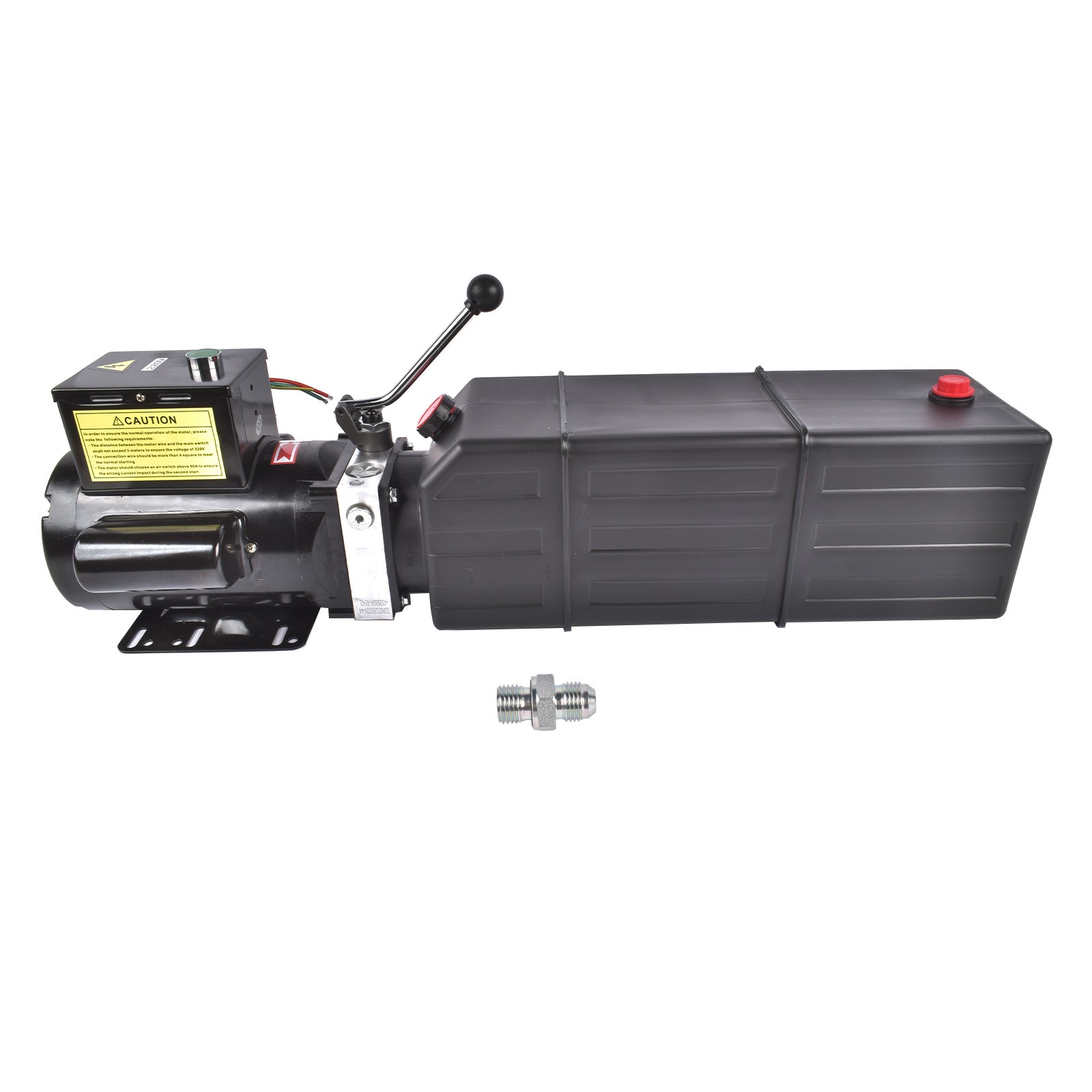 Car Lift Hydraulic Pump Power Unit 15 Quart Single Action 220V for Auto Repair