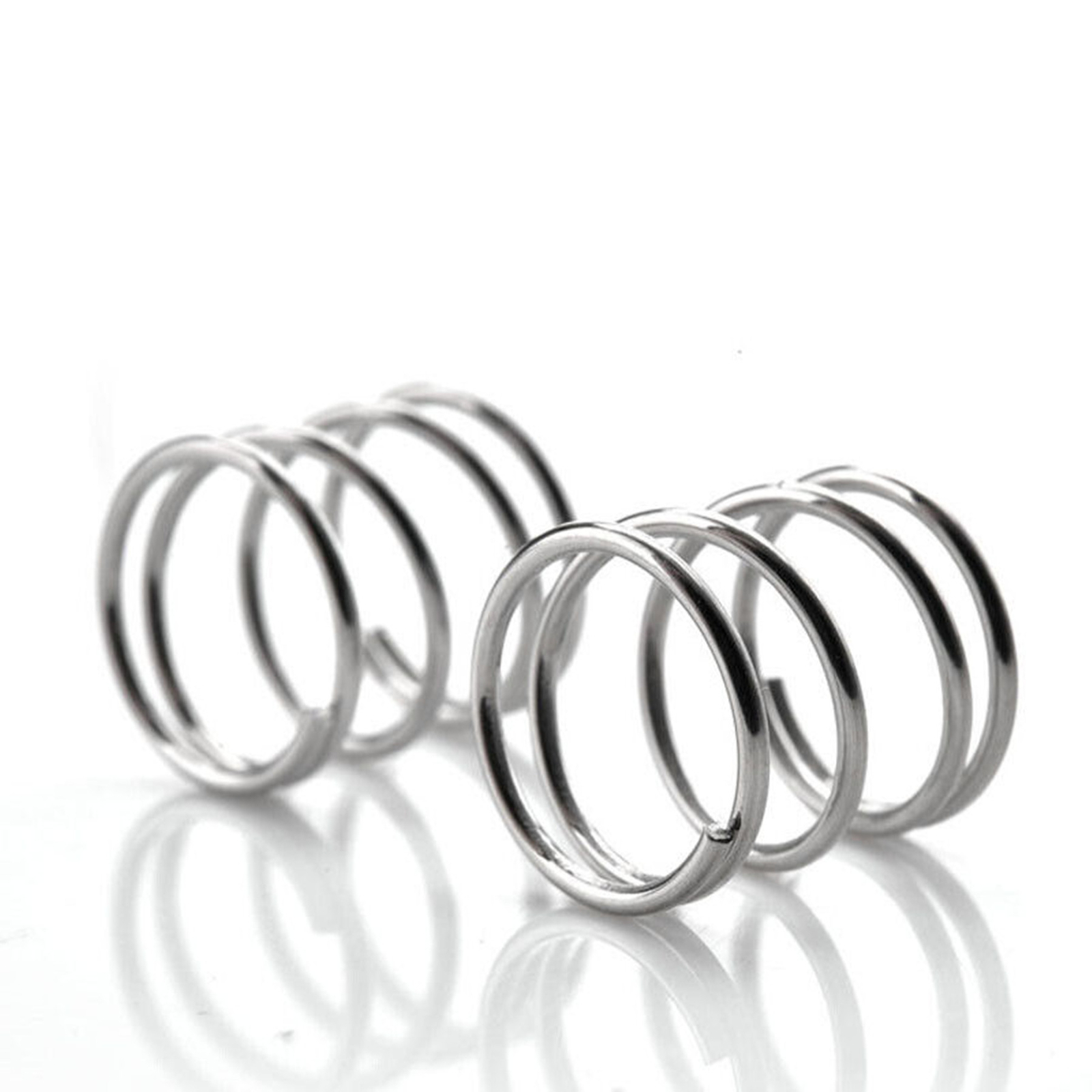 10 Pcs 304 Stainless Steel Spring Compression Pressure Springs 0.6mm Wire Dia.