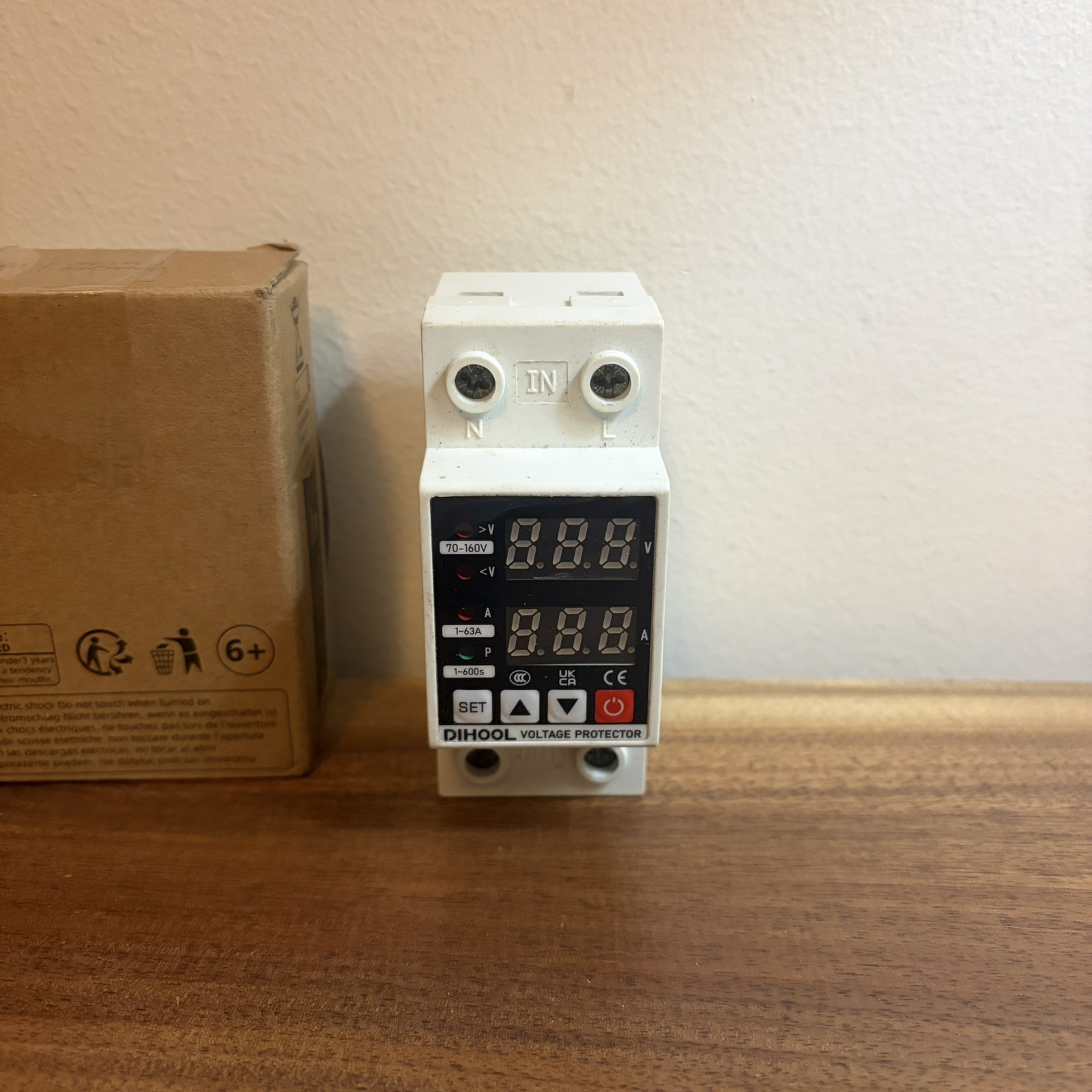 Voltage Protector 110V 220V 1-63A Overcurrent Protection – Smart Circuit Breaker