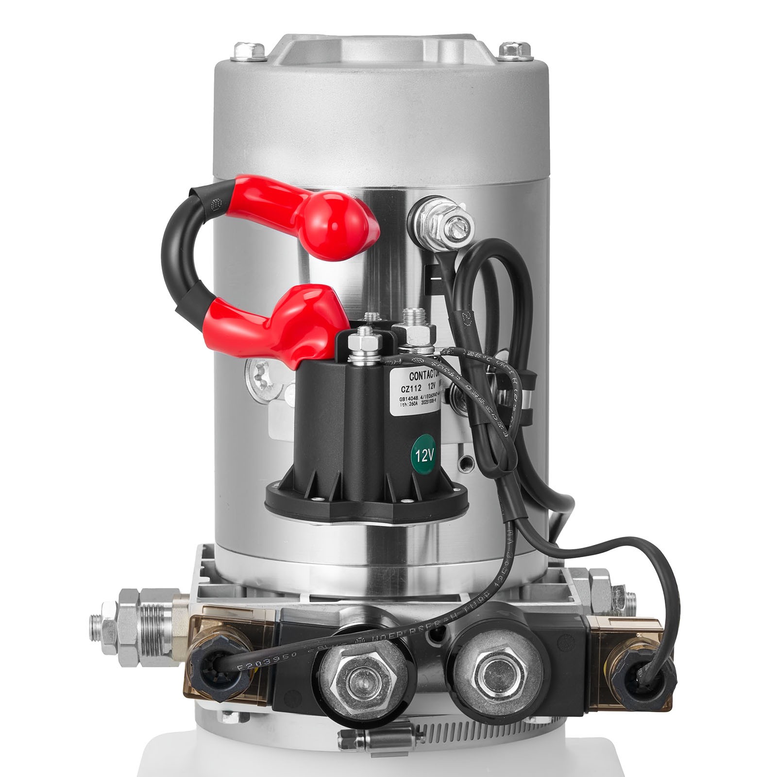 Uimoso 4 Quart Double Acting Hydraulic Pump Dump Trailer Pack DC 12V Power Unit