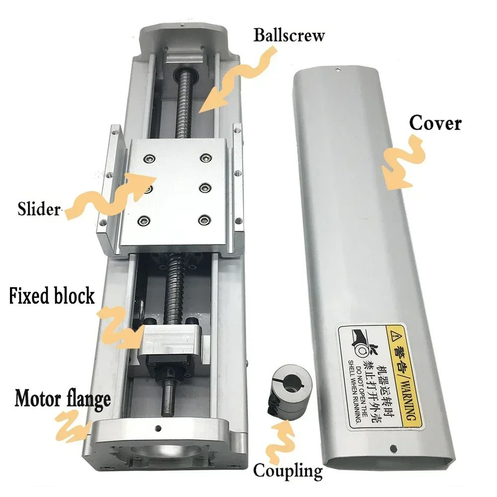 Heavy Duty Fully Sealed Ball Screw Slide Table 100-220lb CNC Linear Module Stage