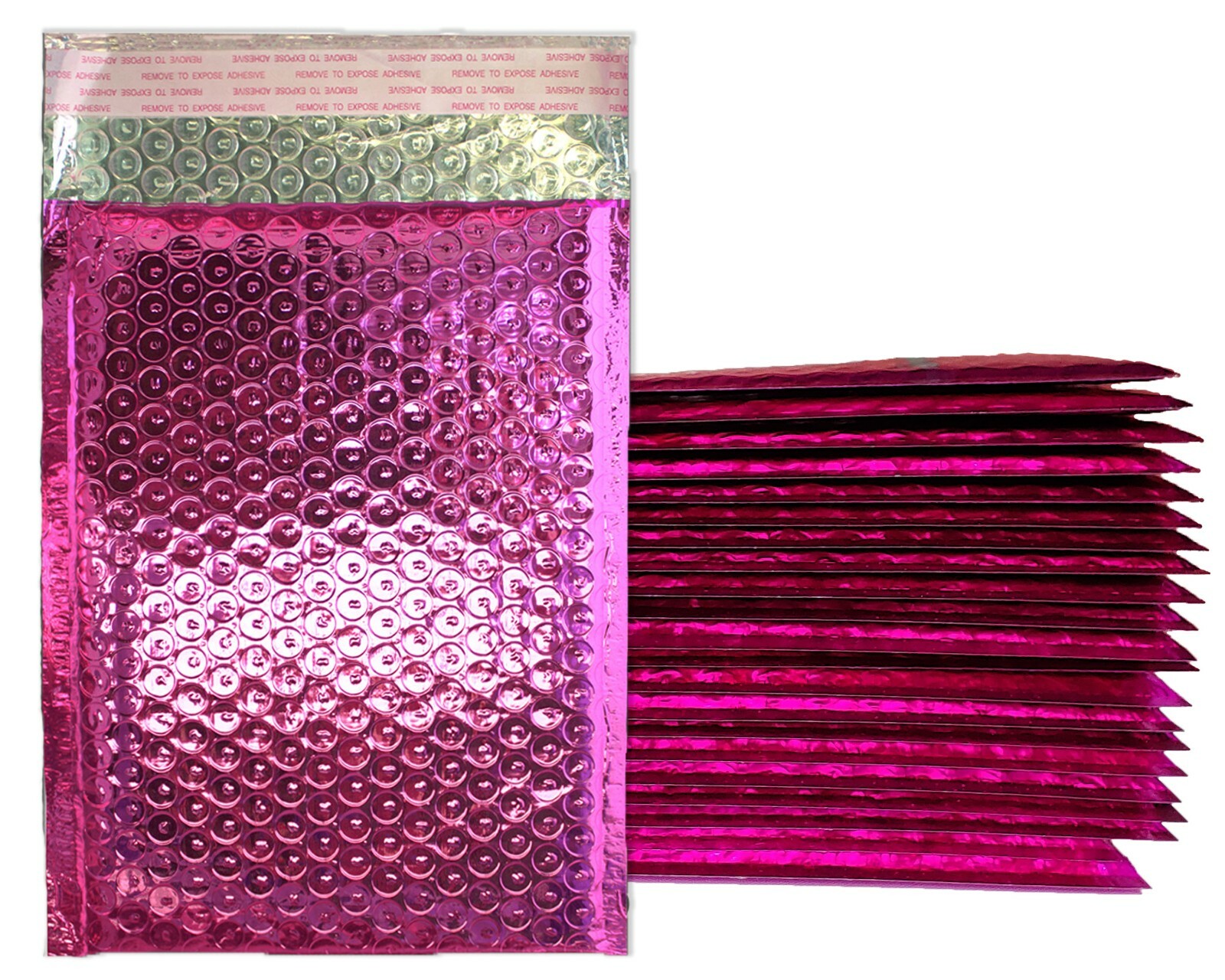 4×8 Honey Pot Gold & Pink Metallic BUBBLE MAILER Combo Padded Business Envelopes