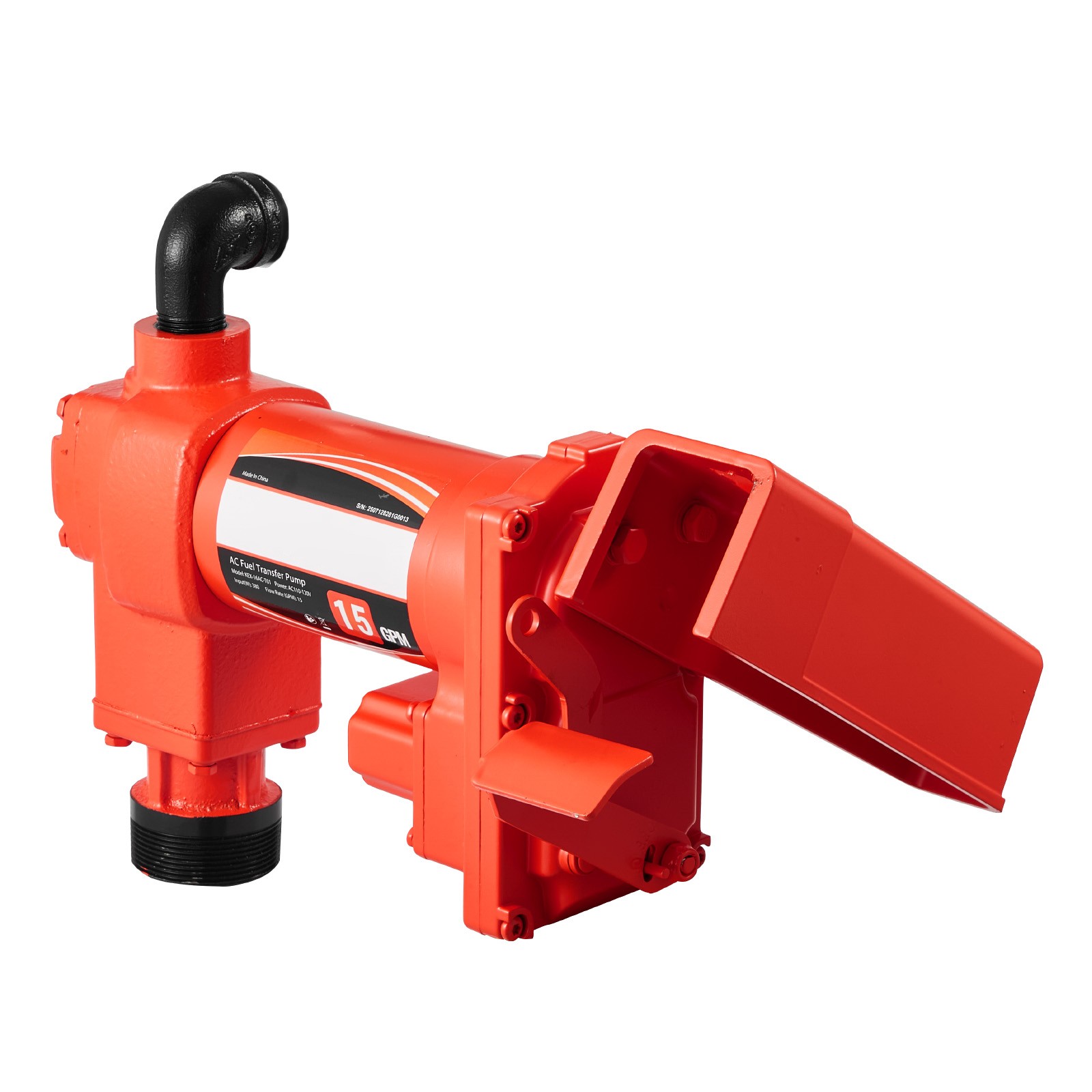 Uimoso 110V Electric Fuel Transfer Pump, 15 GPM Flow Rate with Fuel Nozzle