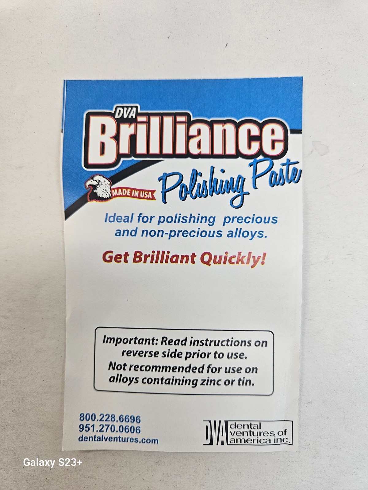 Polishing Paste for Zirconia(20g) or Non-Precious and Precious(40g)