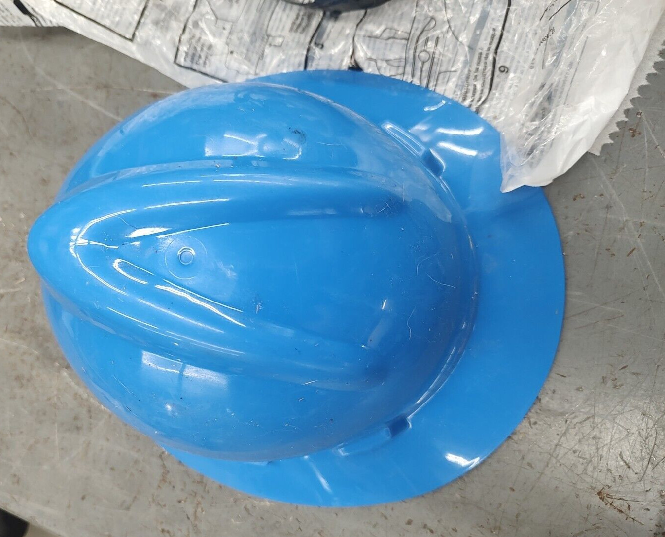 MSA Safety 475368 Full Brim Hard Hat, Type 1, Class E, Ratchet (4-Point), Blue