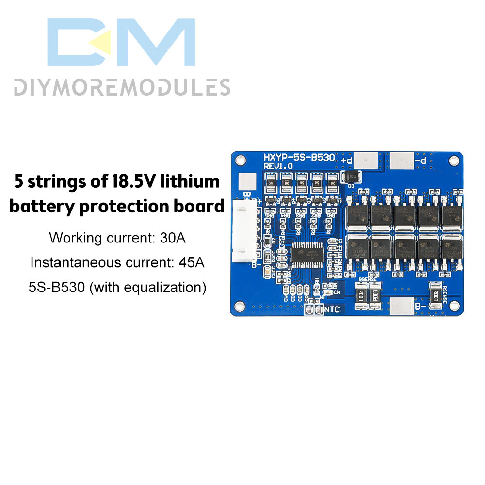 5S Li-Ion Lithium Battery Charger BMS Balance Protection Board 30A 45A 18650 New