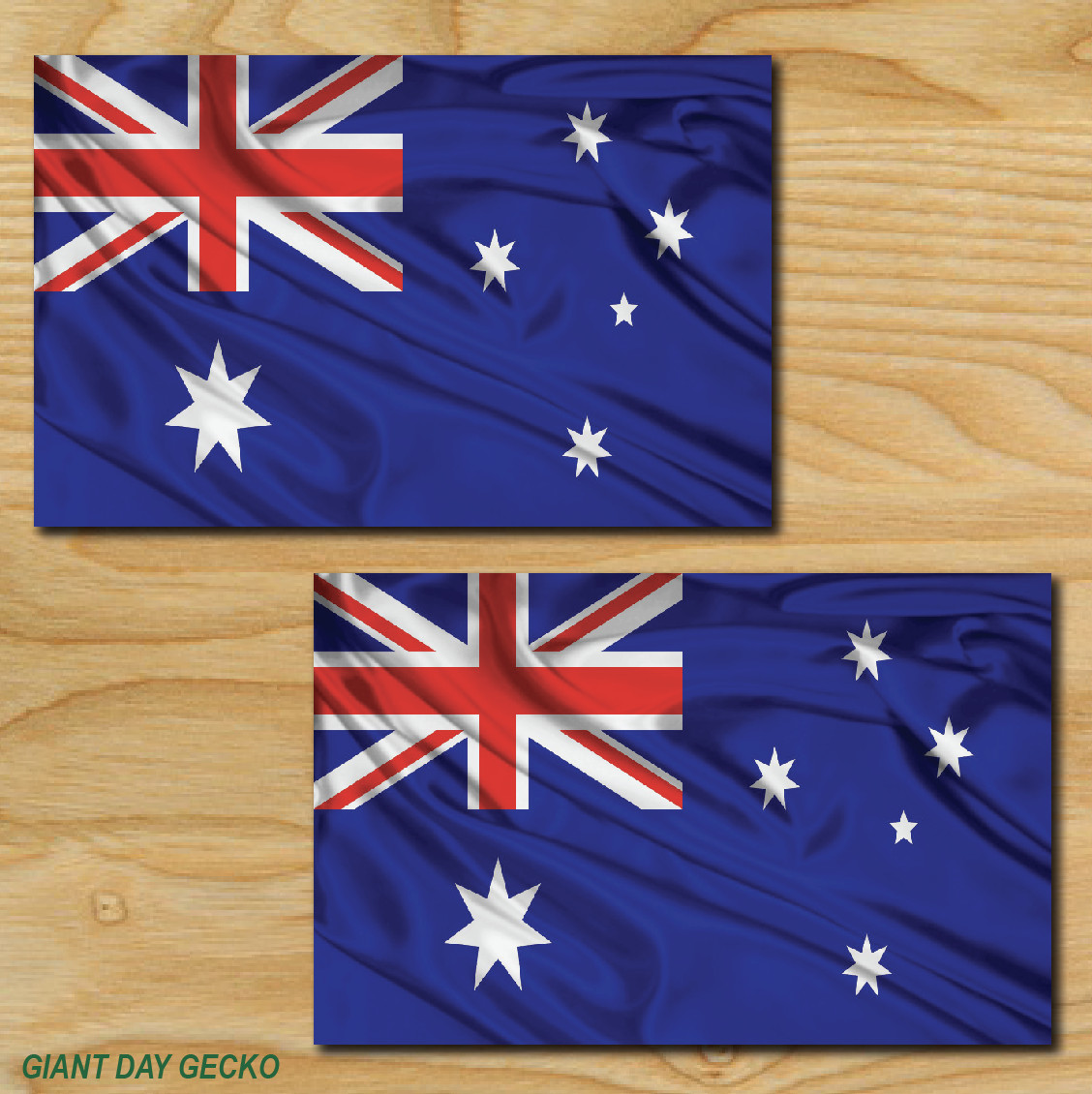 (2) TWO Stickers Australian Flag Australia Window Sydney Decal Car Auto NEW