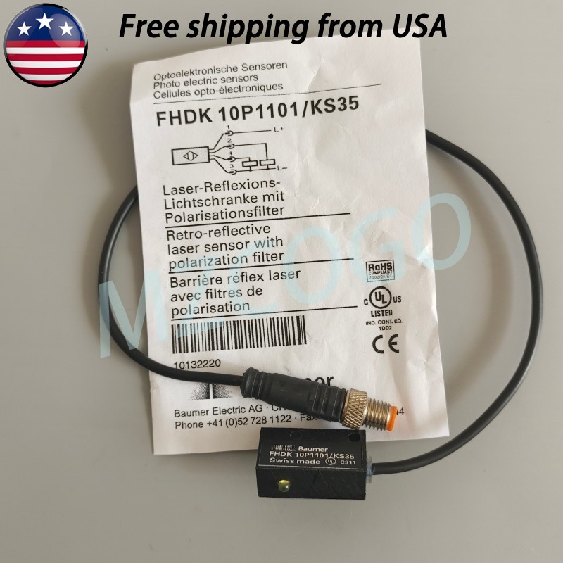 1*Photoelectric Sensor Switch For Baumer FHDK 10P1101/KS35 10-30VDC USA Shipping