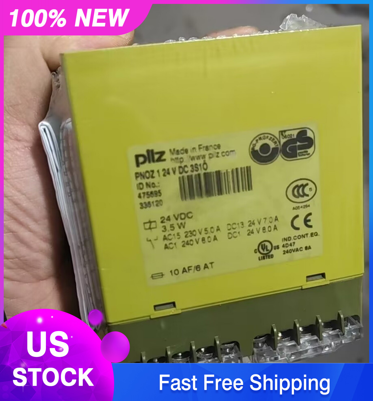 475695 1PCS Brand New pilz 475695 24VDC 3S10 PNOZ 1 Free delivery