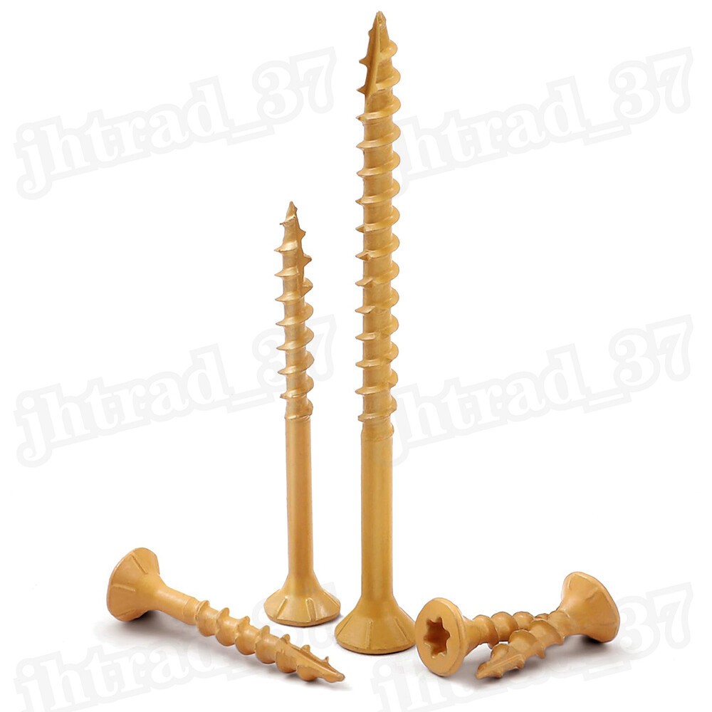 700pcs #8×1-5/8″ Deck Screws Torx T25 Star Self Tapping Wood Screws Fence Screws